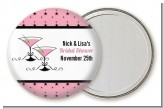 Martini Glasses - Personalized Bridal Shower Pocket Mirror Favors