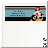 Motorcycle Baby - Baby Shower Return Address Labels