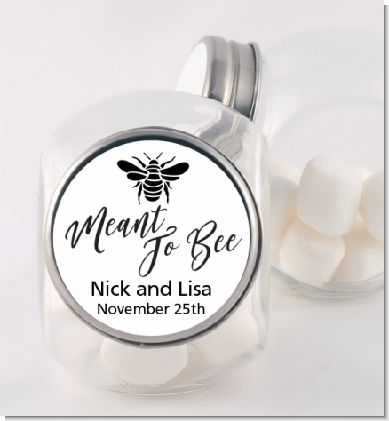 Meant To Bee - Personalized Bridal Shower Candy Jar