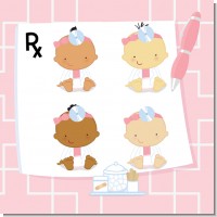 Little Girl Doctor On The Way Baby Shower Theme