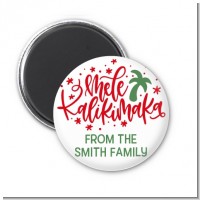 Mele Kalikimaka - Personalized Christmas Magnet Favors