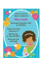 Mermaid African American - Birthday Party Petite Invitations thumbnail