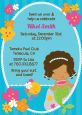 Mermaid African American - Birthday Party Invitations thumbnail