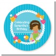 Mermaid African American - Personalized Birthday Party Table Confetti thumbnail