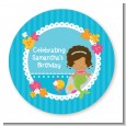 Mermaid African American - Personalized Birthday Party Table Confetti thumbnail