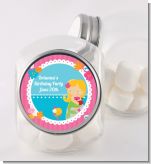 Mermaid Blonde Hair - Personalized Birthday Party Candy Jar