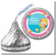 Mermaid Blonde Hair - Hershey Kiss Birthday Party Sticker Labels thumbnail