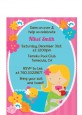 Mermaid Blonde Hair - Birthday Party Petite Invitations thumbnail