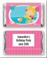Mermaid Blonde Hair - Personalized Birthday Party Mini Candy Bar Wrappers thumbnail