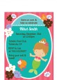 Mermaid Brown Hair - Birthday Party Petite Invitations thumbnail