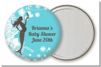Mermaid Pregnant - Personalized Baby Shower Pocket Mirror Favors