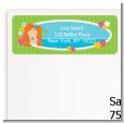 Mermaid Red Hair - Birthday Party Return Address Labels thumbnail