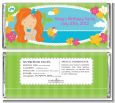 Mermaid Red Hair - Personalized Birthday Party Candy Bar Wrappers thumbnail