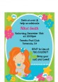 Mermaid Red Hair - Birthday Party Petite Invitations thumbnail