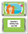 Mermaid Red Hair - Personalized Birthday Party Mini Candy Bar Wrappers thumbnail