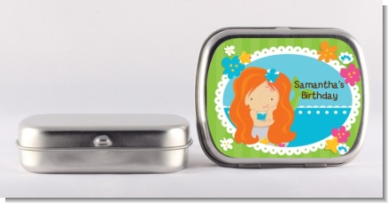 Mermaid Red Hair - Personalized Birthday Party Mint Tins