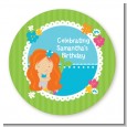 Mermaid Red Hair - Personalized Birthday Party Table Confetti thumbnail