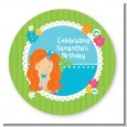 Mermaid Red Hair - Personalized Birthday Party Table Confetti thumbnail
