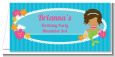Mermaid African American - Personalized Birthday Party Place Cards thumbnail