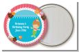 Mermaid Brown Hair - Personalized Birthday Party Pocket Mirror Favors thumbnail