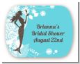 Mermaid - Personalized Bridal Shower Rounded Corner Stickers thumbnail