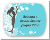 Mermaid - Personalized Bridal Shower Rounded Corner Stickers