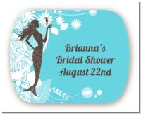 Mermaid - Personalized Bridal Shower Rounded Corner Stickers