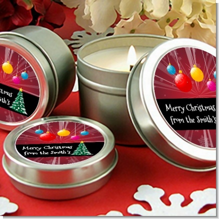 Merry and Bright - Christmas Candle Favors