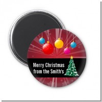 Merry and Bright - Personalized Christmas Magnet Favors