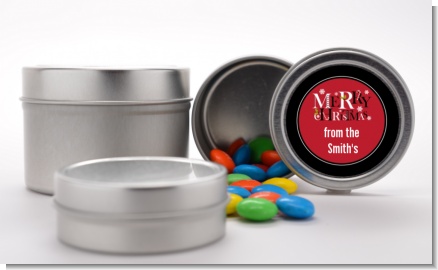 Merry Christmas - Custom Christmas Favor Tins