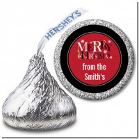 Merry Christmas - Hershey Kiss Christmas Sticker Labels