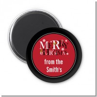 Merry Christmas - Personalized Christmas Magnet Favors
