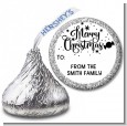 Merry Christmas Peppermint - Hershey Kiss Christmas Sticker Labels thumbnail