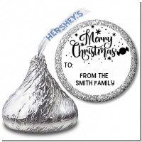 Merry Christmas Peppermint - Hershey Kiss Christmas Sticker Labels