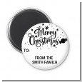 Merry Christmas Peppermint - Personalized Christmas Magnet Favors thumbnail