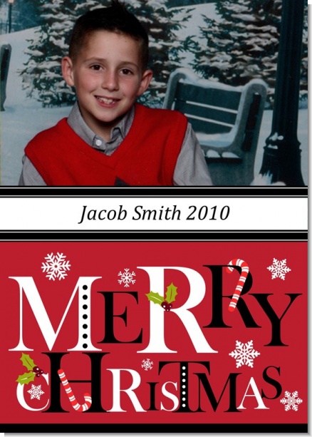 Merry Christmas - Personalized Photo Christmas Cards
