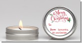 Merry Christmas with Holly - Christmas Candle Favors