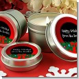 Merry Christmas Wreath - Christmas Candle Favors thumbnail