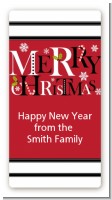 Merry Christmas - Custom Rectangle Christmas Sticker/Labels