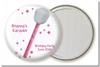 Microphone - Personalized Birthday Party Pocket Mirror Favors