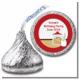 Milk & Cookies - Hershey Kiss Birthday Party Sticker Labels thumbnail