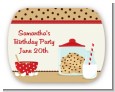 Milk & Cookies - Personalized Birthday Party Rounded Corner Stickers thumbnail