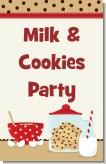 Milk & Cookies - Personalized Birthday Party Wall Art