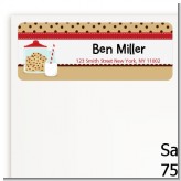 Milk & Cookies - Birthday Party Return Address Labels