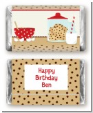 Milk & Cookies - Personalized Birthday Party Mini Candy Bar Wrappers