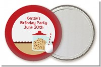 Milk & Cookies - Personalized Birthday Party Pocket Mirror Favors