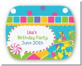Candy Land - Personalized Birthday Party Rounded Corner Stickers