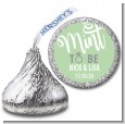Mint To Be - Hershey Kiss Bridal Shower Sticker Labels thumbnail
