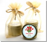 Mistletoe - Christmas Gold Tin Candle Favors