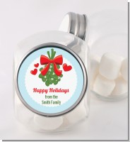 Mistletoe - Personalized Christmas Candy Jar